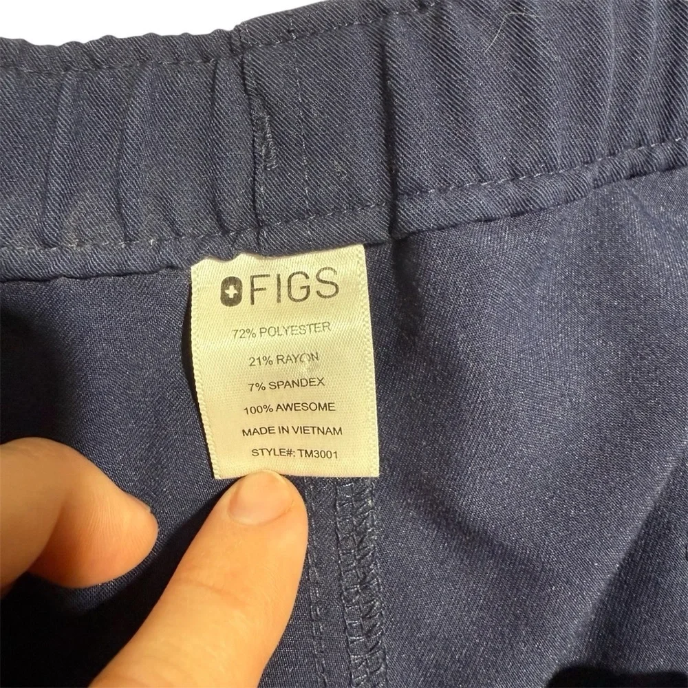 Figs Men's Navy Drawstring Scrub Pants XL